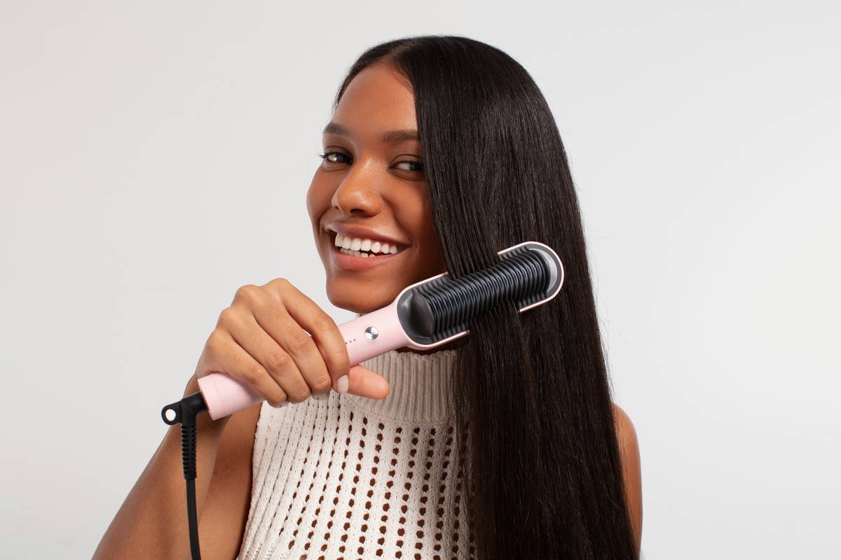 ponytail extension types including human hair clip-in, synthetic wrap, and halo styles laid out on a vanity